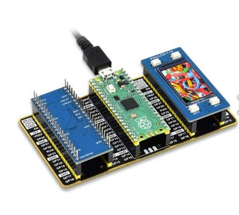 Raspberry Pi Pico Evaluation Kit (Type B), The Pico + Color LCD + IMU Sensor + GPIO Expander