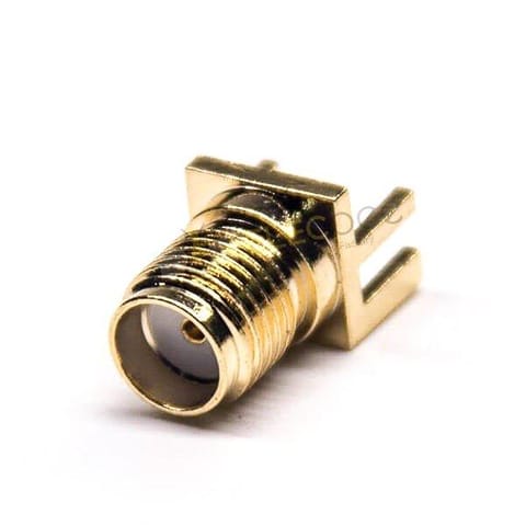 SMA Female Straight Edge PCB Mount Connector