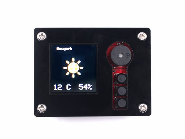 DIY ESP32 SmartClock Kit with Weather Forecasting