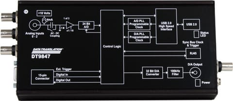 MCC DT9847-3-1: High-Speed Dynamic Signal Analyzer