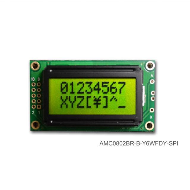 ORIENT DISPLAY 5491-AMC0802BR-B-Y6WFDY-SPI-ND