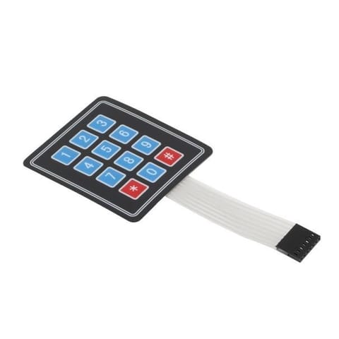 4×3 Matrix 12 keys Membrane Switch Keypad