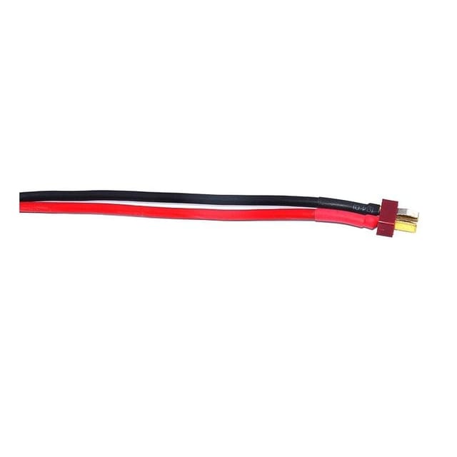 SafeConnect-Nylon-T-connector-Male-Pigtail-with-14AWG-Silicon-Wire-10cm_Battery-Harness_38233_1.jpeg