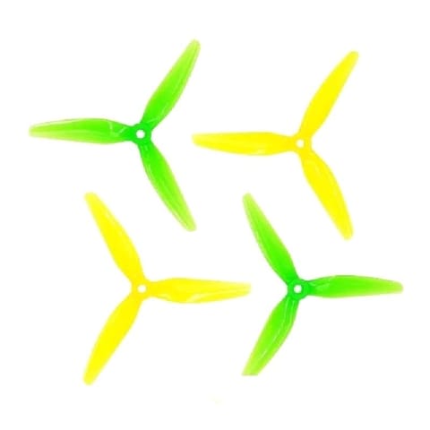 HQProp Ethix S4 Lemon Lime (2CW+2CCW)-Poly Carbonate Triblade Propeller