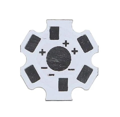 White 20MM 2PIN Aluminum Heatsink for 1W 3W 5W LED
