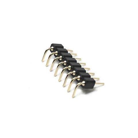 361030108RG112701-JILN-2.54X3.0Machined Pin Header/1X8P/90°/L=12.76/PC3.2// Upper Pinpoint0.48//Bottom Pinpoint0.6/Au1u”/PPS