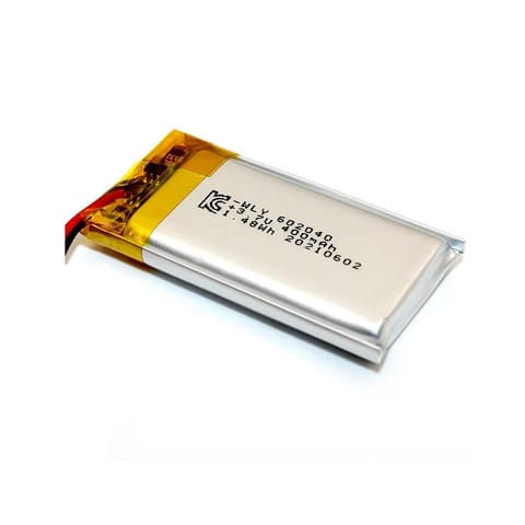 WLY602040 3.7V 400mAh 1S LiPo Battery – Micro Rechargeable Battery Pack for Wearables / Micro Drone / IoT