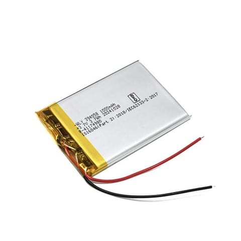 WLY394058 3.7V 1000mAh 1S LiPo Battery – Micro Rechargeable Battery Pack for Wearables / Micro Drone / IoT