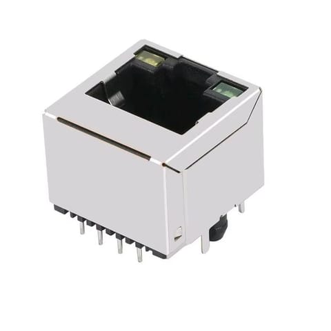 X05ADAC1A3DY1027-XKB-RJ45 Receptacle 1 Gold With LED Ethernet Connectors / Modular Connectors (RJ45 RJ11) ROHS