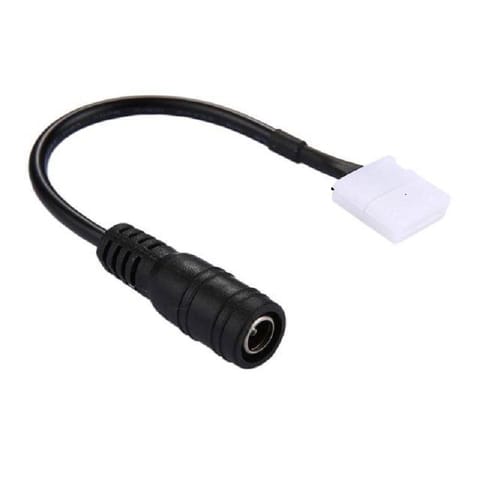 DC Connector to 2pin 10mm Free Welding Connector 5.5 * 2.1mm Jack Cable Wires Adapters for Single Color LED Strip – 5pcs