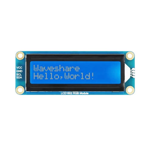 Waveshare LCD1602 RGB Module, 16×2 Characters LCD, RGB Backlight, 3.3V/5V, I2C Bus
