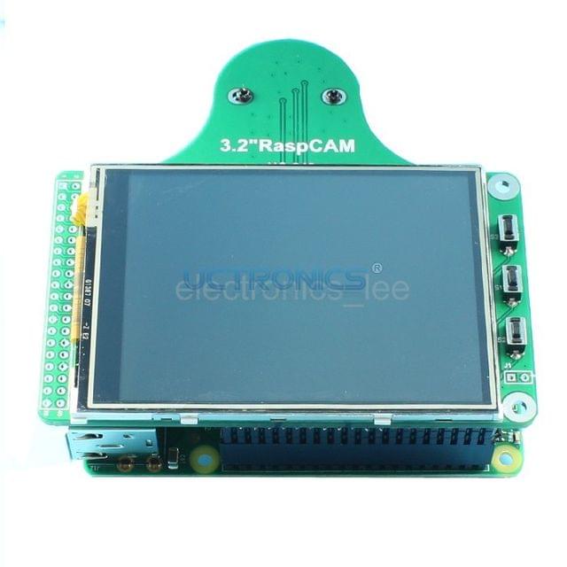 RaspCAM 2.8" TFT LCD display + TSP+ camera module /w M12*0.5 for Raspberry Pi B+