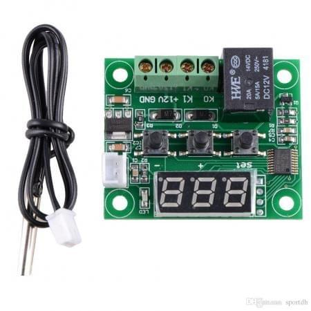 XH-W1209 12V Digital Temperature Controller Module W/ Display and NTC Waterproof Temperature Sensor