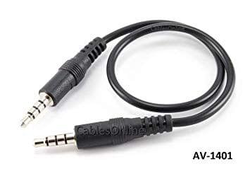 Audio Cable TRRS - 1ft